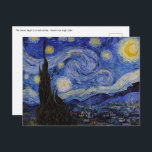 Vincent Van Gogh - The Starry night Postcard<br><div class="desc">The Starry Night / La nuit etoilee - Vincent van Gogh,  1889</div>