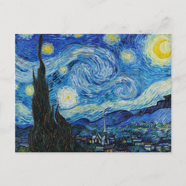 Vincent Van Gogh The Starry Night Postcard (Front)