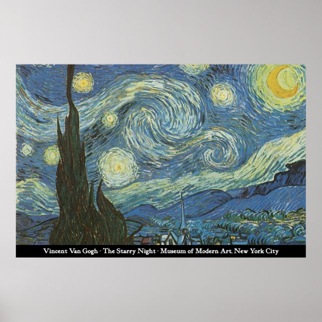 Vincent Van Gogh - The Starry Night Poster (Front)