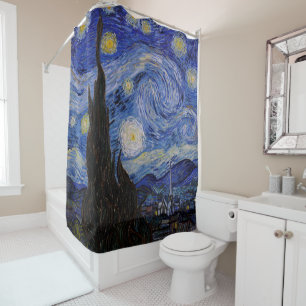 Vincent Van Gogh - The Starry night Shower Curtain