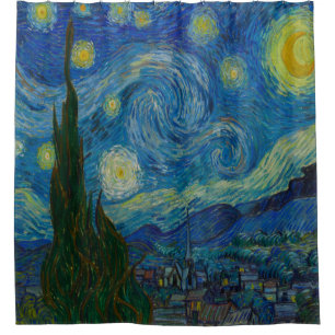 Vincent van Gogh The Starry Night Shower Curtain