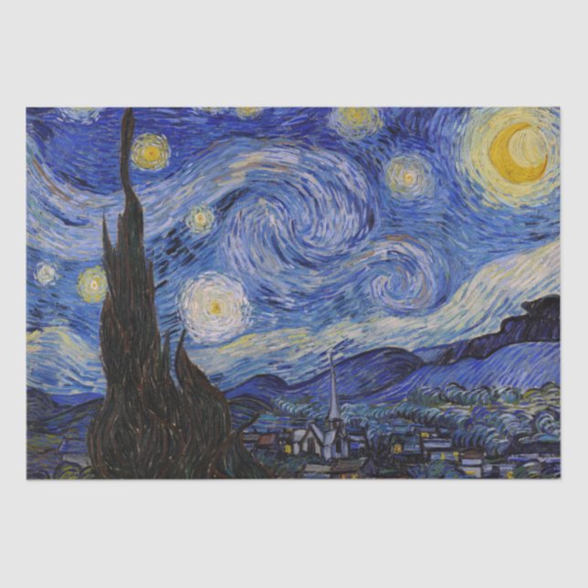 Vincent Van Gogh - The Starry night Tissue Paper (Front)
