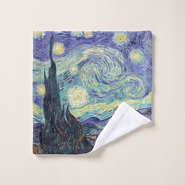 Vincent Van Gogh/ The Starry Night    Wash Cloth (Wash Cloth)