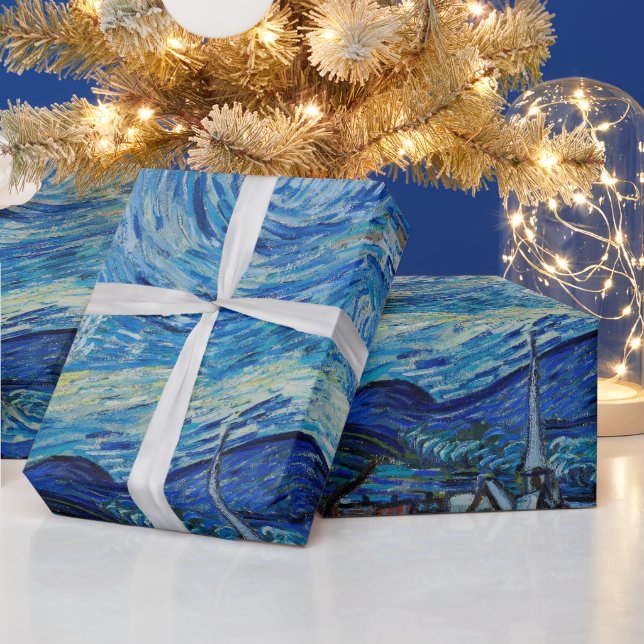 Vincent Van Gogh The Starry Night Wrapping Paper (Holidays)