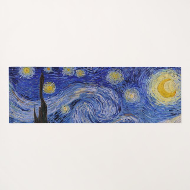 Vincent Van Gogh - The Starry night Yoga Mat (Back (Horizontal))