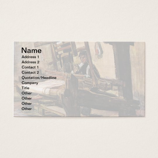 Vincent Van Gogh – The Weaver - Fine Art Business Card