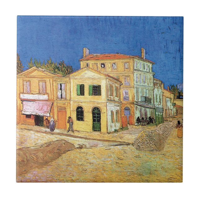 Vincent Van Gogh - The Yellow House - Fine Art Tile (Front)