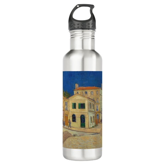 Vincent van Gogh - The Yellow House / The Street 710 Ml Water Bottle (Front)