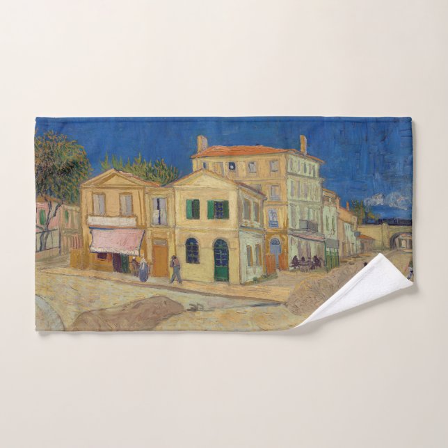 Vincent van Gogh - The Yellow House / The Street Bath Towel Set (Hand Towel)
