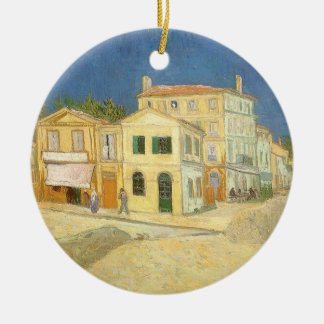 Vincent van Gogh - The Yellow House (The Street) Ceramic Tree Decoration