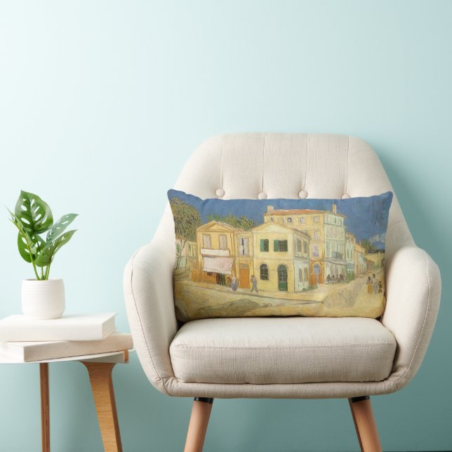 Vincent van Gogh - The Yellow House (The Street) Lumbar Cushion (Chair)