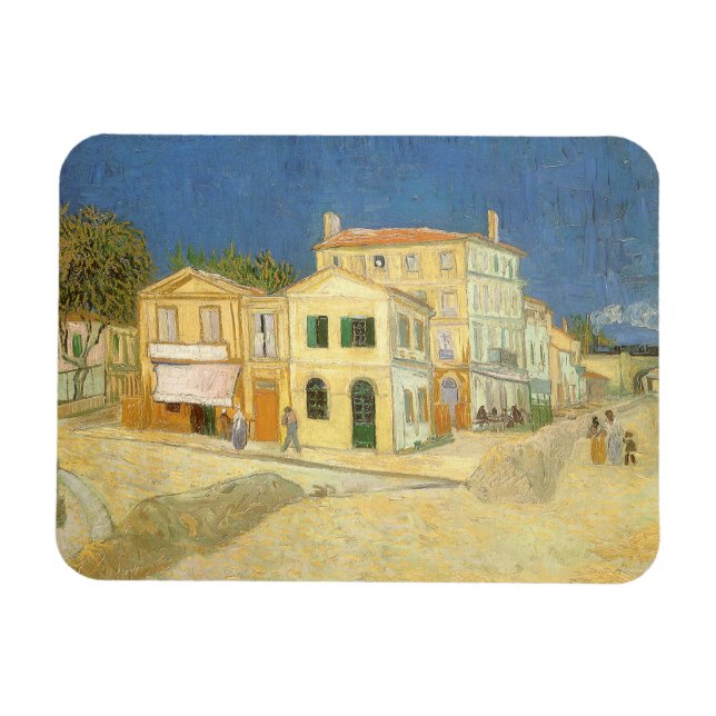 Vincent van Gogh - The Yellow House (The Street) Magnet (Horizontal)
