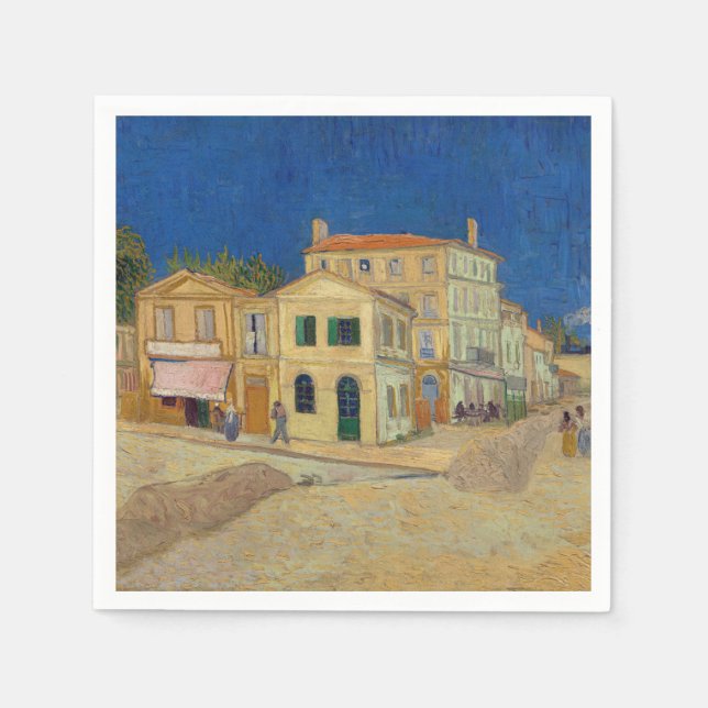 Vincent van Gogh - The Yellow House / The Street Napkin (Front)