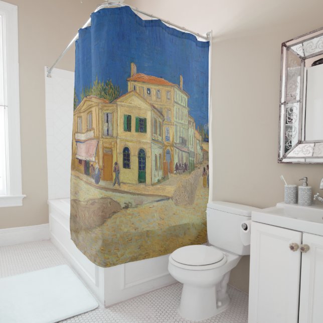 Vincent van Gogh - The Yellow House / The Street Shower Curtain (In Situ)
