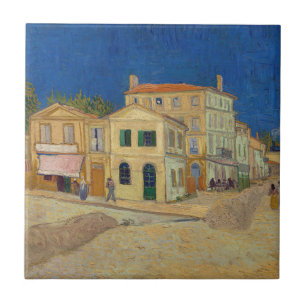 Vincent van Gogh - The Yellow House / The Street Tile