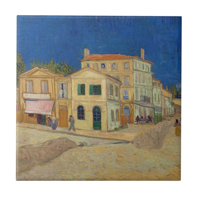 Vincent van Gogh - The Yellow House / The Street Tile (Front)