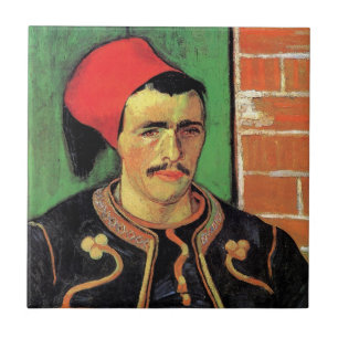 Vincent Van Gogh - The Zouave - Soldier Portrait Tile