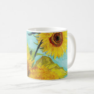 Vincent Van Gogh Three Sunflowers In a Vase Art Coffee Mug