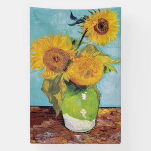 Vincent Van Gogh - Three Sunflowers in a Vase Banner