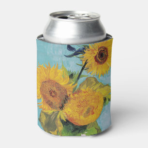Vincent Van Gogh - Three Sunflowers in a Vase Can Cooler