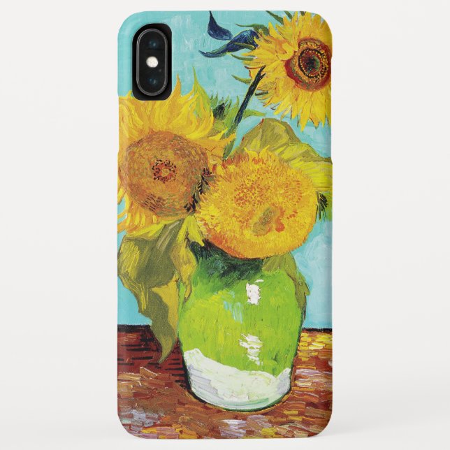 Vincent Van Gogh Three Sunflowers In a Vase Case-Mate iPhone Case (Back)