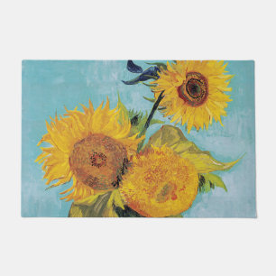 Vincent Van Gogh - Three Sunflowers in a Vase Doormat