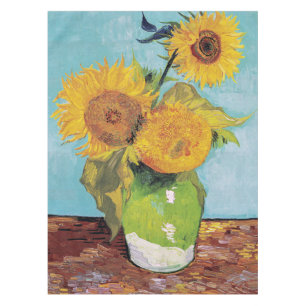 Vincent Van Gogh - Three Sunflowers in a Vase Tablecloth