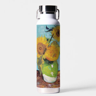 Vincent Van Gogh - Three Sunflowers in a Vase Water Bottle