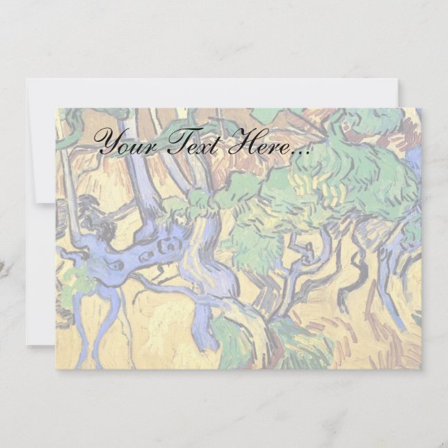 Vincent Van Gogh - Tree Roots And Trunks Fine Art (Front)
