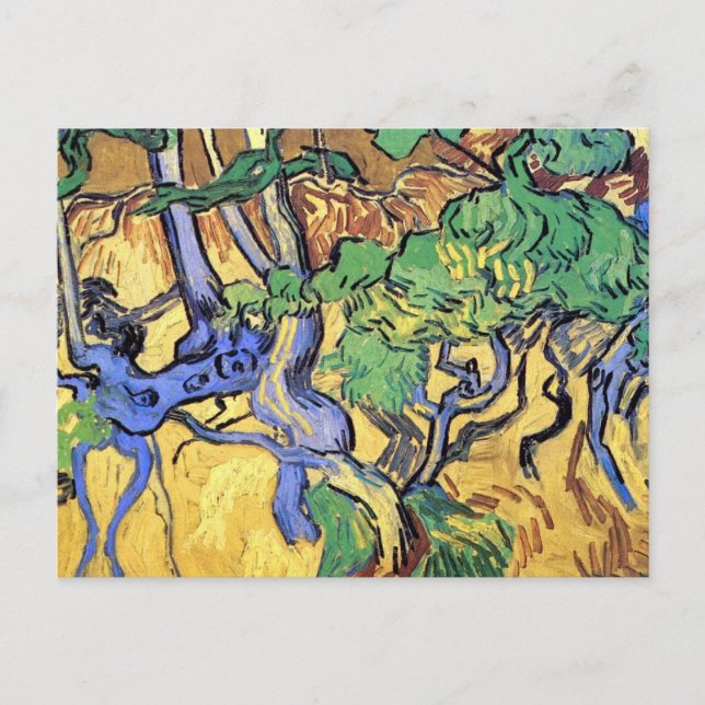 Vincent Van Gogh - Tree Roots And Trunks Fine Art Postcard (Front)