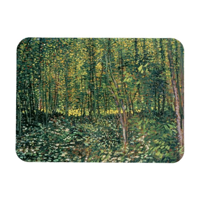 Vincent van Gogh | Trees and Undergrowth, 1887 Magnet (Horizontal)