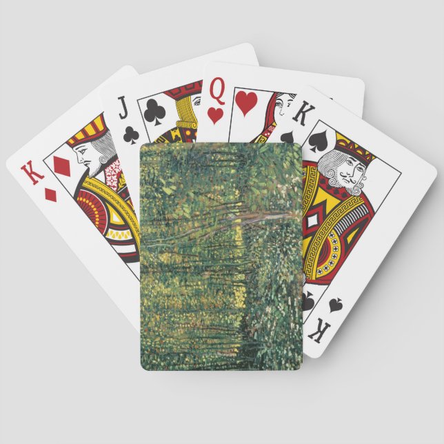 Vincent van Gogh | Trees and Undergrowth, 1887 Playing Cards (Back)
