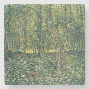 Vincent van Gogh Trees and Undergrowth, 1887 Stone Coaster