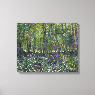 Vincent van Gogh Trees and Undergrowth Canvas Print