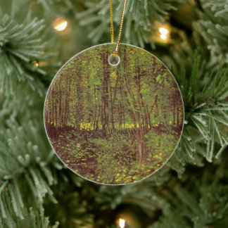 Vincent van Gogh - Trees and Undergrowth Ceramic Tree Decoration