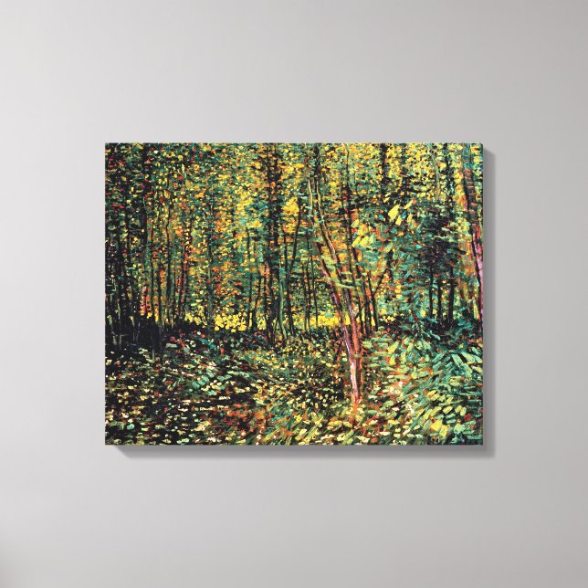 Vincent Van Gogh - Trees And Undergrowth Fine Art Canvas Print (Front)