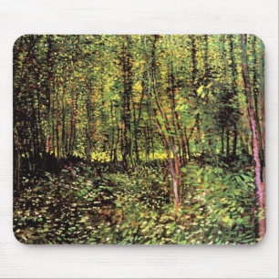 Vincent Van Gogh - Trees And Undergrowth Fine Art Mouse Mat