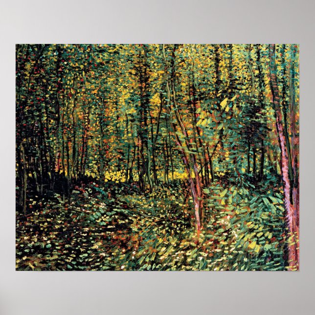 Vincent Van Gogh - Trees And Undergrowth Fine Art Poster (Front)