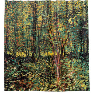 Vincent Van Gogh - Trees And Undergrowth Fine Art Shower Curtain