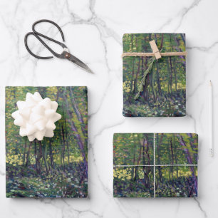 Vincent van Gogh Trees and Undergrowth Poster Wrapping Paper Sheet