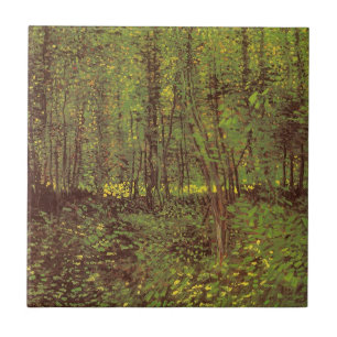 Vincent van Gogh - Trees and Undergrowth Tile