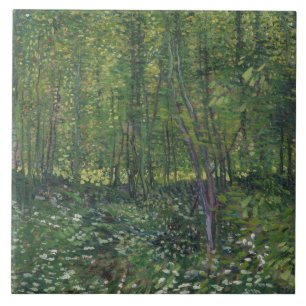 Vincent van Gogh - Trees and Undergrowth Tile