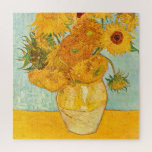 Vincent Van Gogh Twelve Sunflowers In a Vase Art Jigsaw Puzzle<br><div class="desc">Vincent Van Gogh Twelve Sunflowers In a Vase Art Jigsaw Puzzle.</div>