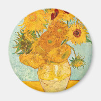 Vincent Van Gogh Twelve Sunflowers In a Vase Art