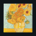Vincent Van Gogh Twelve Sunflowers In a Vase Art Magnet<br><div class="desc">Vincent Van Gogh Twelve Sunflowers In a Vase Art Magnet</div>