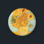 Vincent Van Gogh Twelve Sunflowers In a Vase Art Magnet<br><div class="desc">Vincent Van Gogh Twelve Sunflowers In a Vase Art Magnet</div>