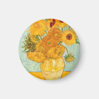 Vincent Van Gogh Twelve Sunflowers In a Vase Art