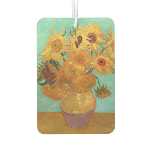 Vincent Van Gogh Twelve Sunflowers In A Vase Car Air Freshener