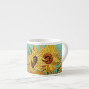 Vincent Van Gogh Twelve Sunflowers In A Vase Espresso Cup