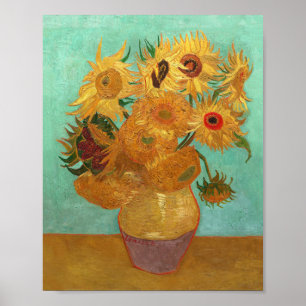 Vincent Van Gogh Twelve Sunflowers In A Vase Poster